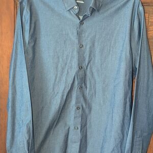 Van Heusen Blue Casual Button Down Shirt‎